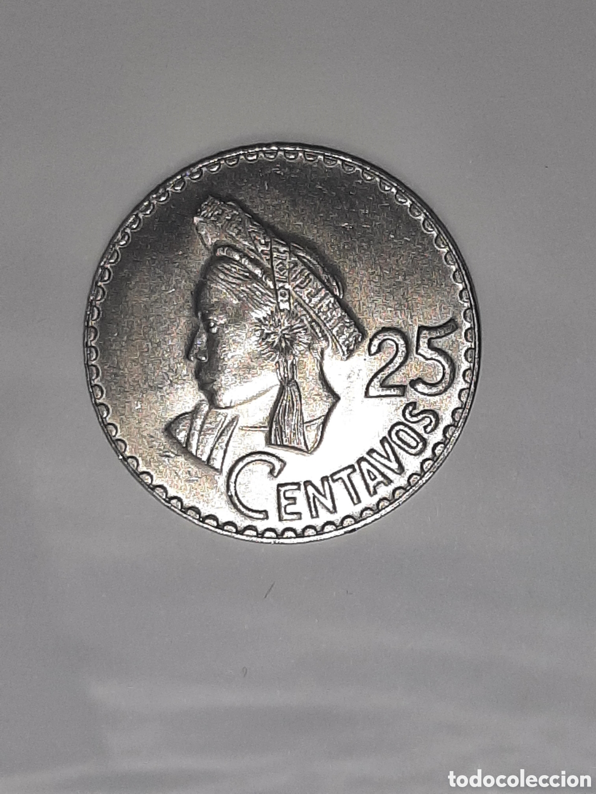 Monedas antiguas de Am&eacute;rica: GUATEMALA 25 CENTAVOS 1969 S/C