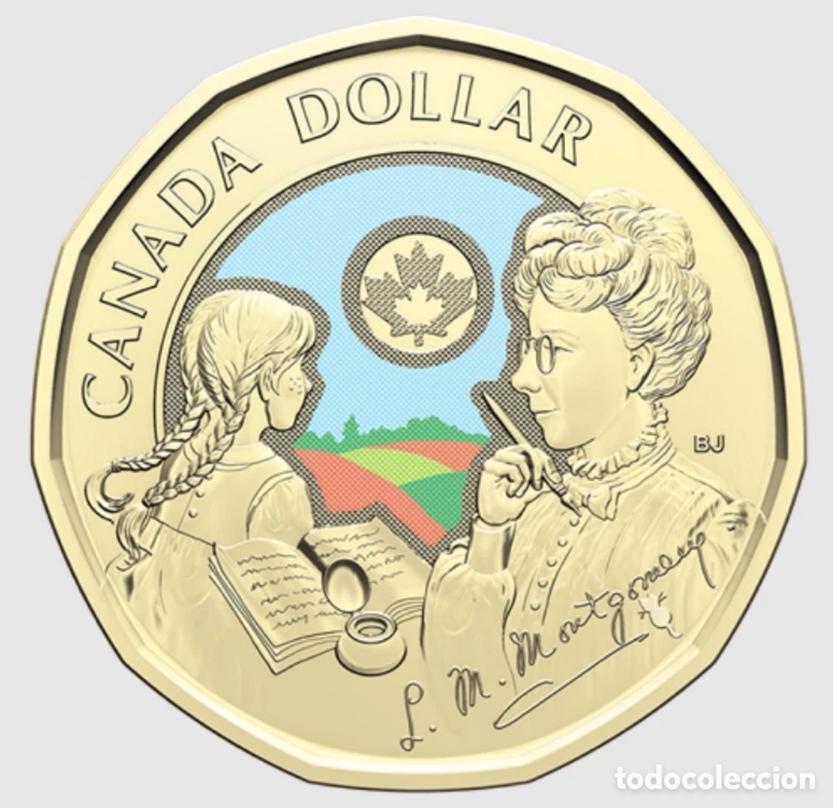 Monedas antiguas de Am&eacute;rica: Moneda CANAD&Aacute; 1 D&oacute;lar 2024 SC COLOR. Montgomery. Dollar