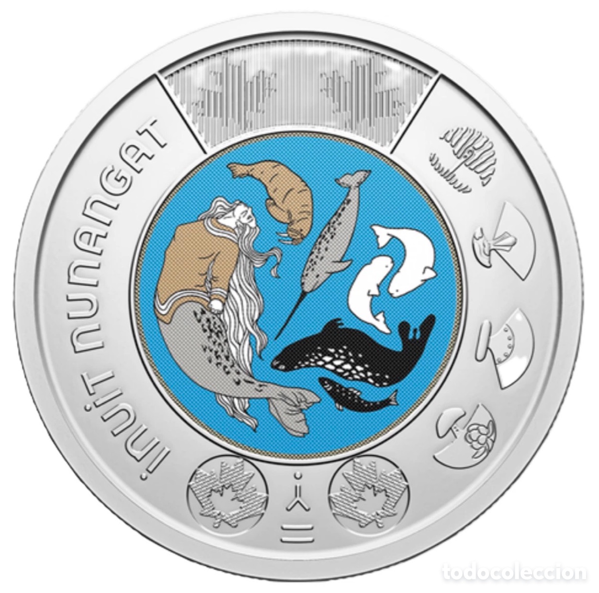Monedas antiguas de Am&eacute;rica: Moneda CANAD&Aacute; 2 D&oacute;lares 2024 SC COLOR. Inuit Nunangat. Dollars