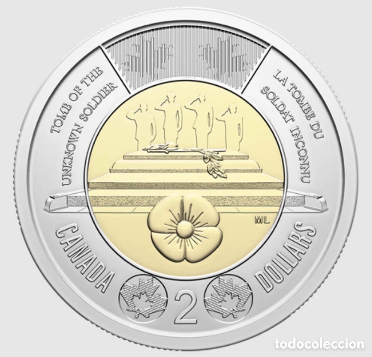 Monedas antiguas de Am&eacute;rica: Moneda CANAD&Aacute; 2 D&oacute;lares 2025 SC. Soldado Desconocido. Dollars