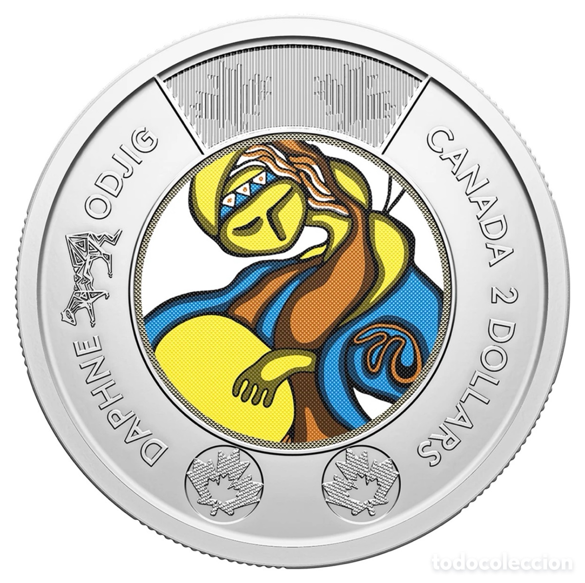Monedas antiguas de Am&eacute;rica: Moneda CANAD&Aacute; 2 D&oacute;lares 2025 SC COLOR. Daphne Odjig. Dollars
