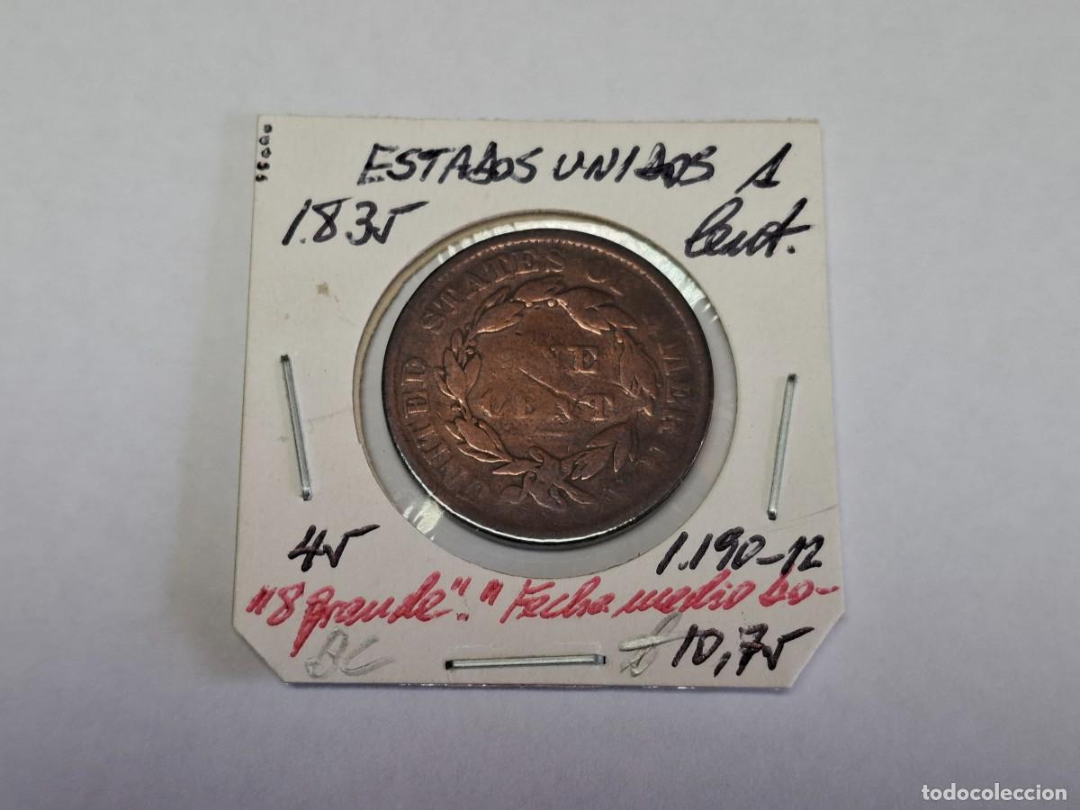 Monedas antiguas de Am&eacute;rica: 1 CENTAVO de 1835 KM 45 ESTADOS UNIDOS en BC