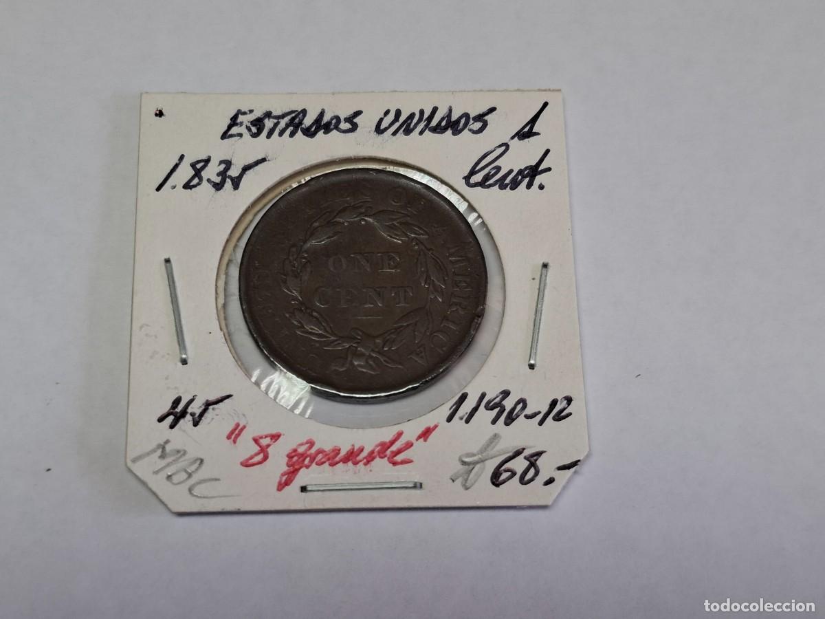 Monedas antiguas de Am&eacute;rica: 1 CENTAVO de 1835 KM 45 ESTADOS UNIDOS en MBC