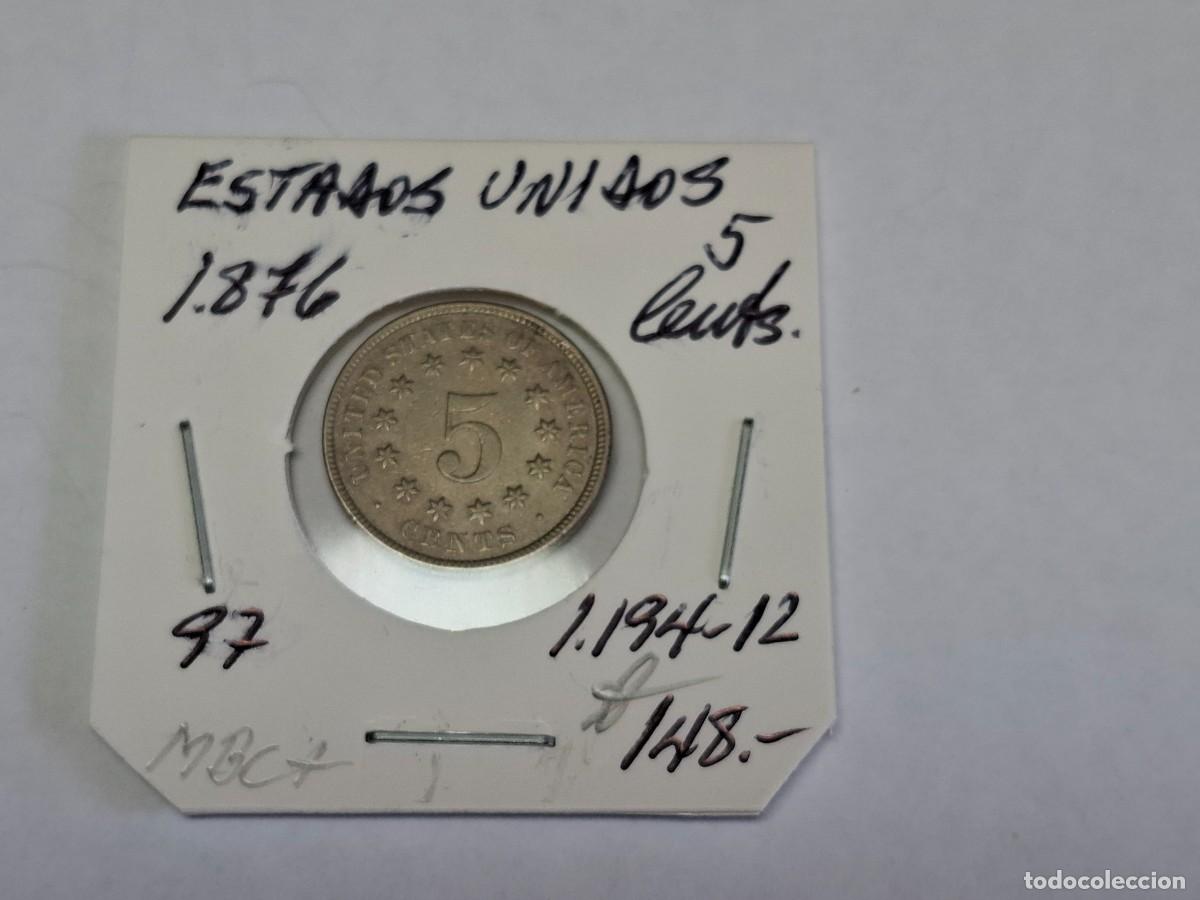 Monedas antiguas de Am&eacute;rica: 5 CENTAVOS de 1876 KM 97 ESTADOS UNIDOS en MBC+