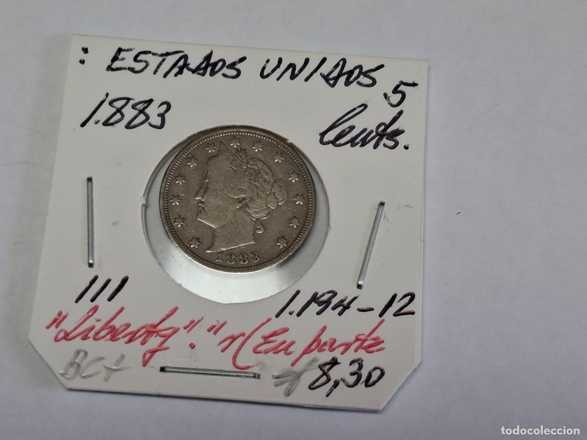 Monedas antiguas de Am&eacute;rica: 5 CENTAVOS de 1883 KM 11 ESTADOS UNIDOS en BC+