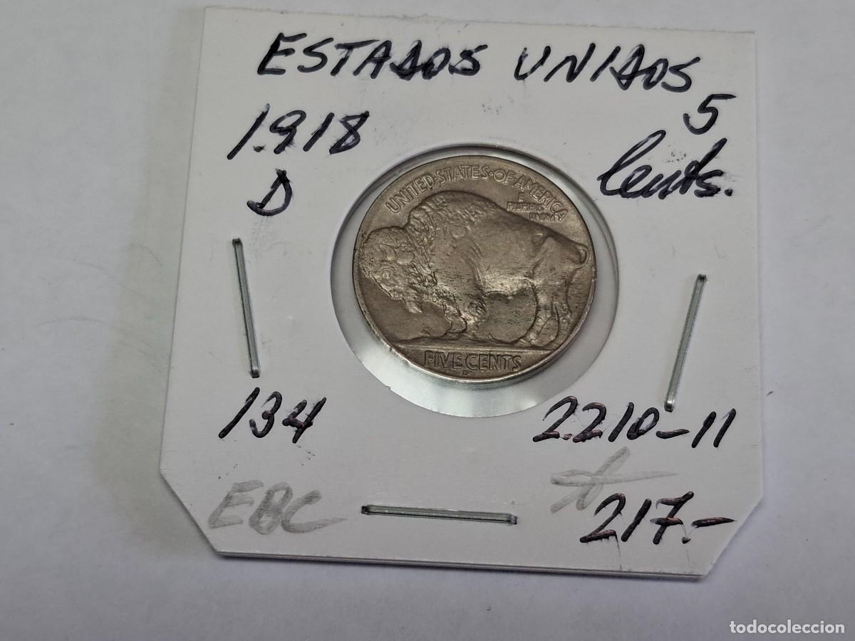 Monedas antiguas de Am&eacute;rica: 5 CENTAVOS de 1918 D KM 134 ESTADOS UNIDOS en EBC