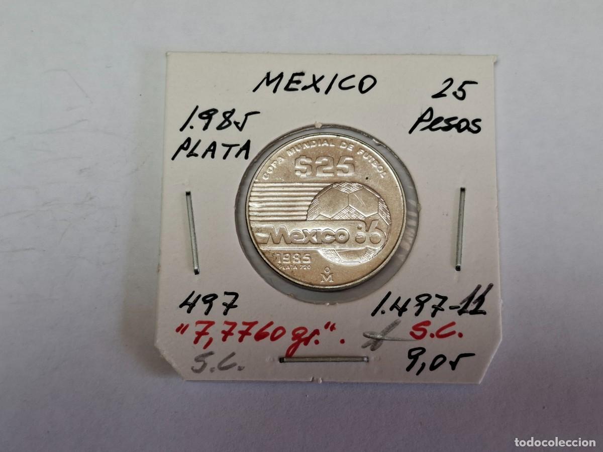 Monedas antiguas de Am&eacute;rica: 25 PESOS de PLATA de 1885 KM 497 MEXICO en SIN CIRCULAR