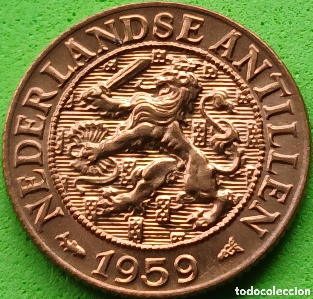 Monedas antiguas de Am&eacute;rica: Antillas Neerlandesas 1 cent 1959 km#1