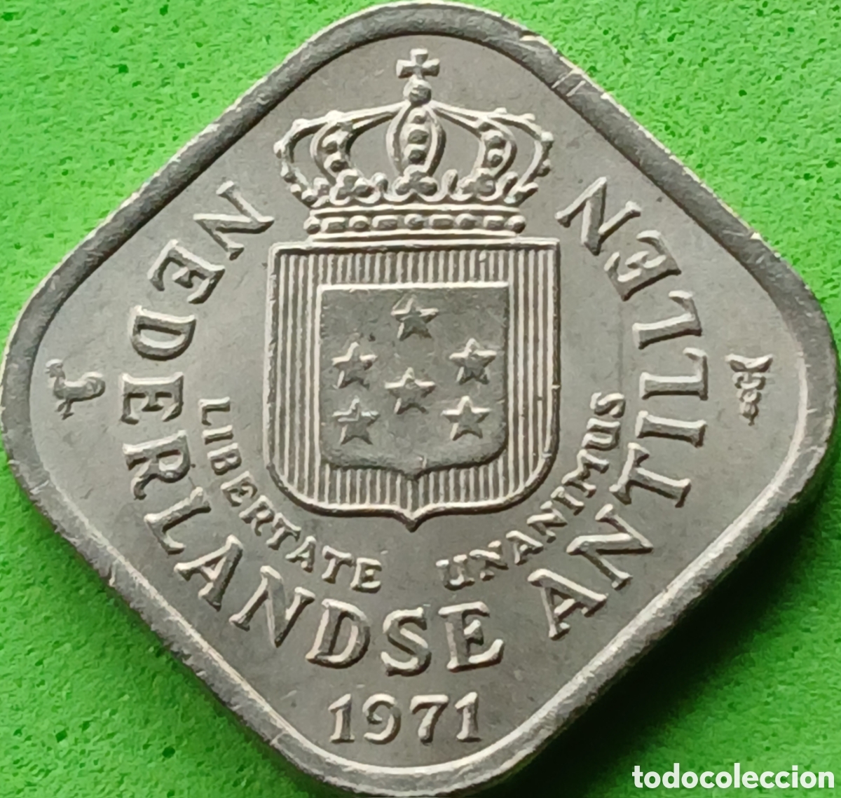 Monedas antiguas de Am&eacute;rica: Antillas Neerlandesas 5 cent 1971 km#13