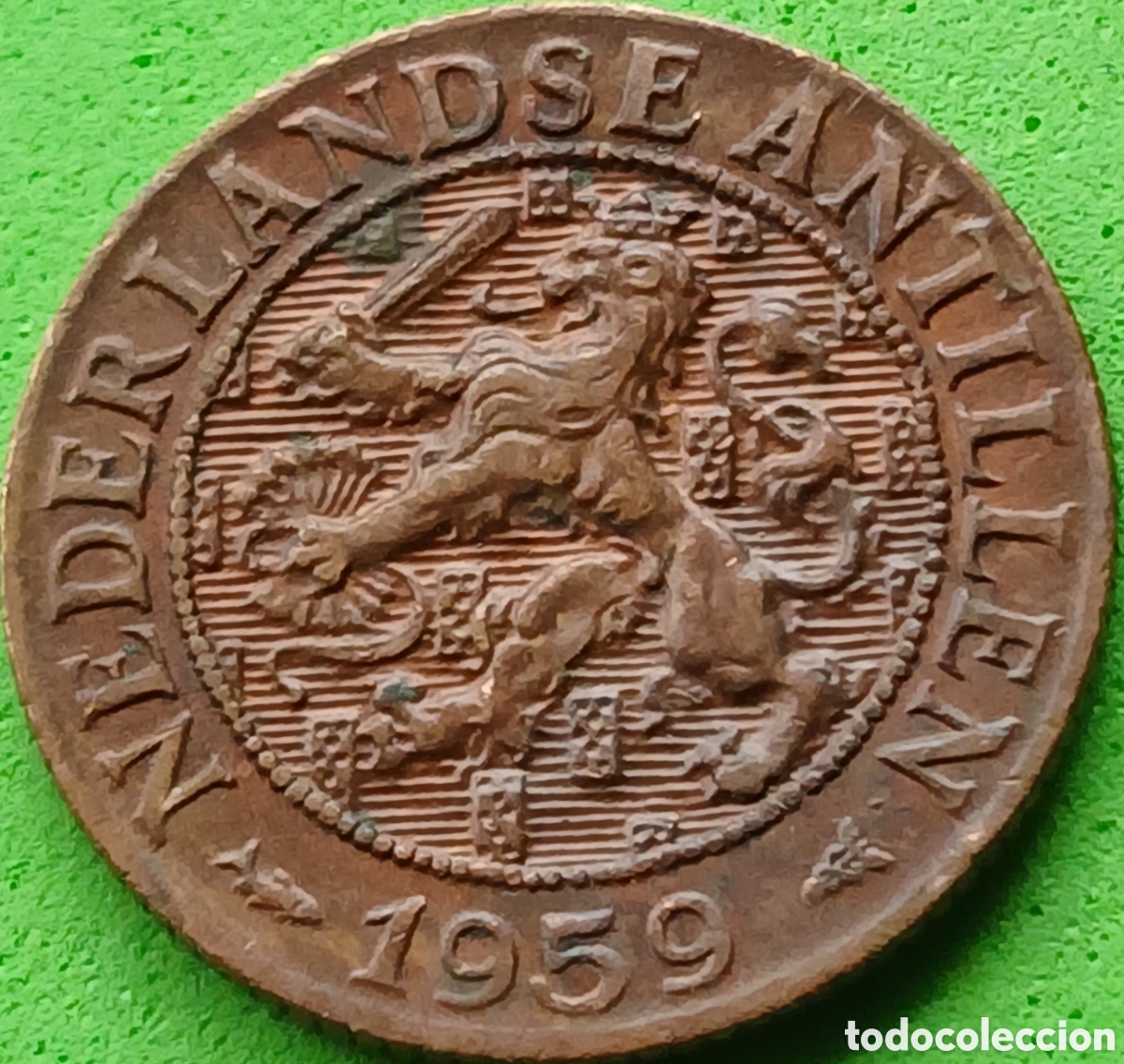 Monedas antiguas de Am&eacute;rica: Antillas Neerlandesas 1 cent 1959 km#1