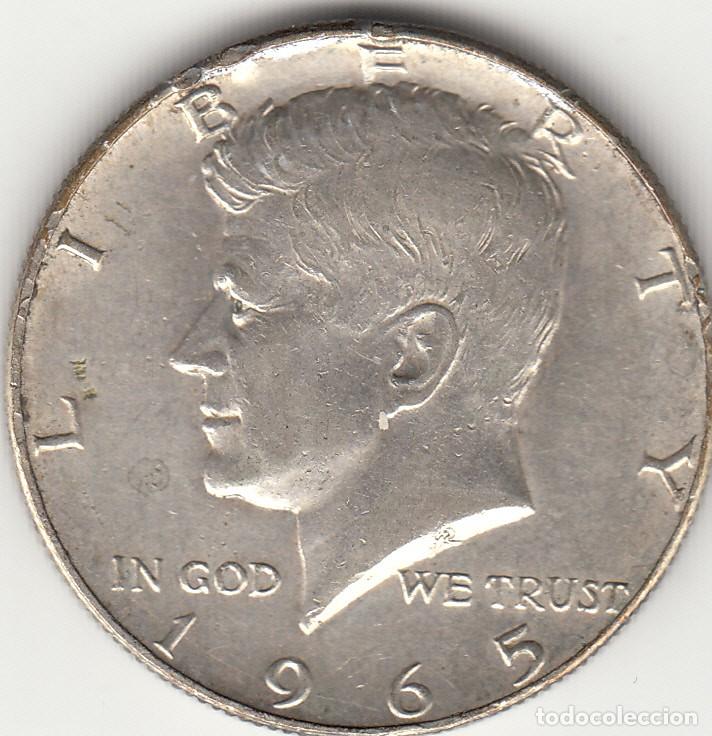 Monedas antiguas de Am&eacute;rica: ESTADOS UNIDOS: HLAF DOLLAR 1965 / PLATA
