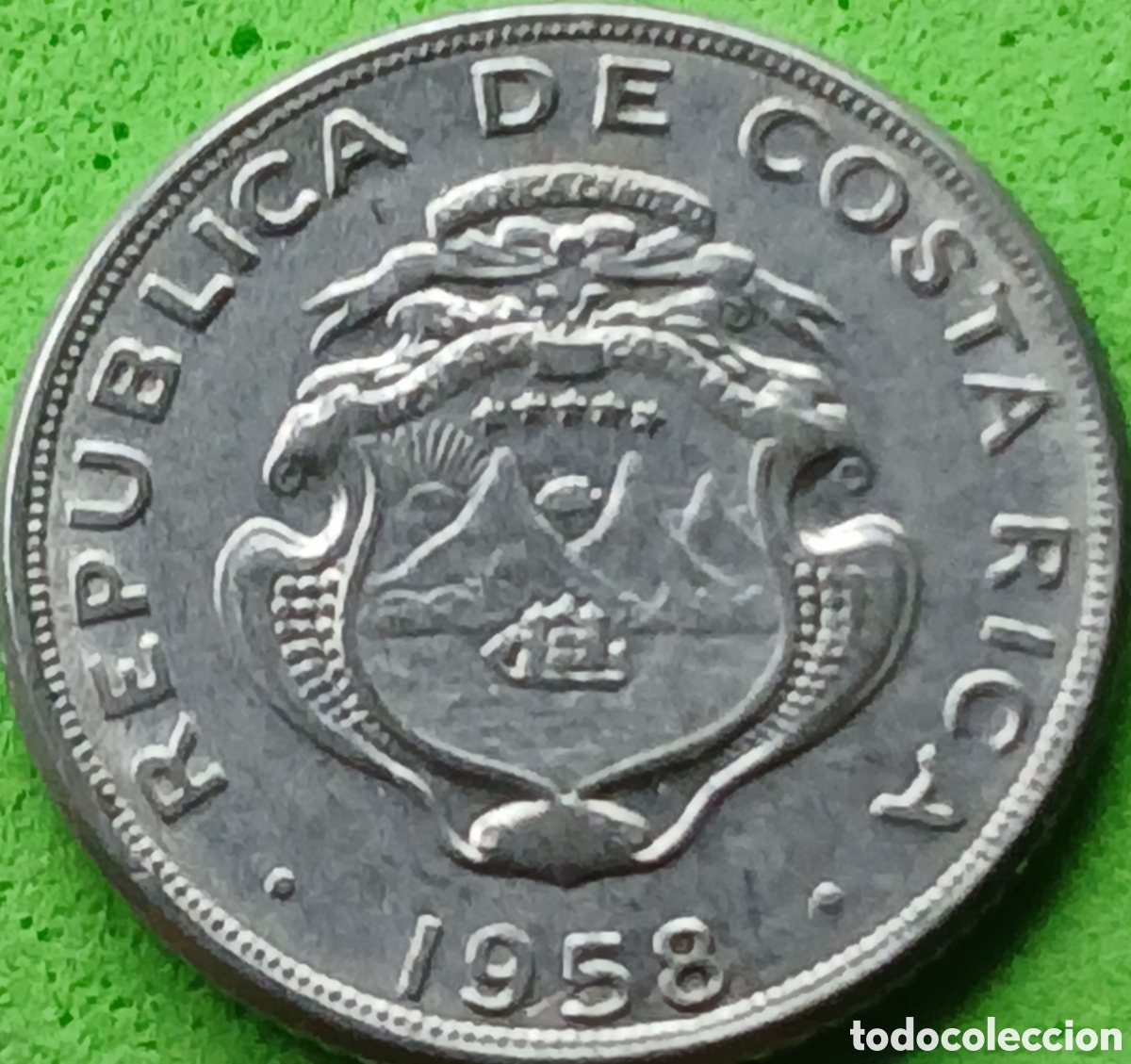 Monedas antiguas de Am&eacute;rica: Costa Rica 5 c&eacute;ntimos 1958 km#184.1a