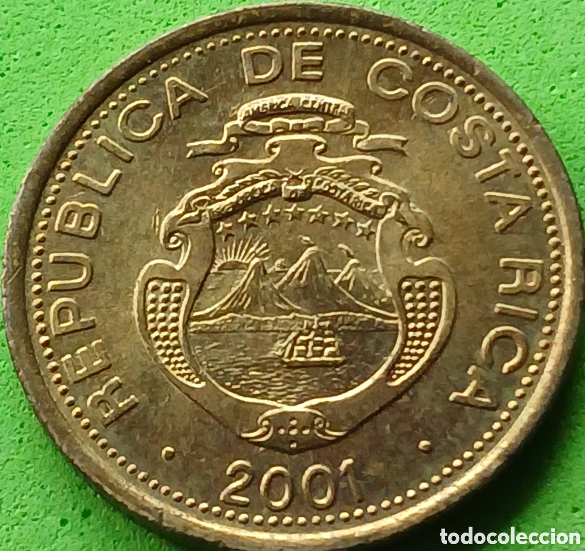 Monedas antiguas de Am&eacute;rica: Costa Rica 5 colones 2001 km#227a.2