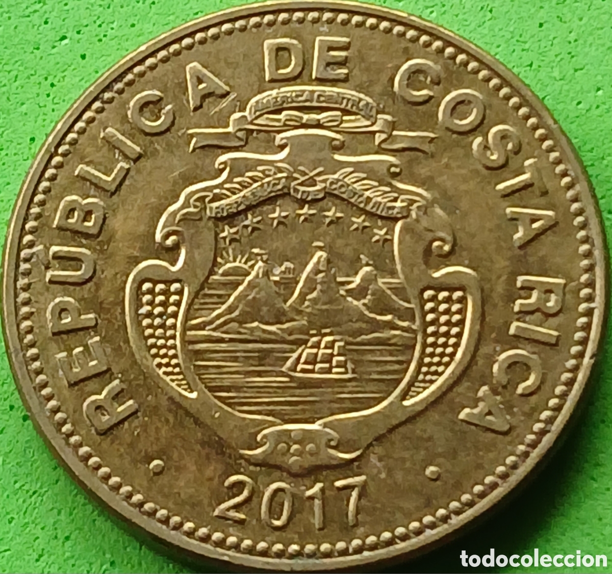 Monedas antiguas de Am&eacute;rica: Costa Rica 25 colones 2017 km#229c poco com&uacute;n