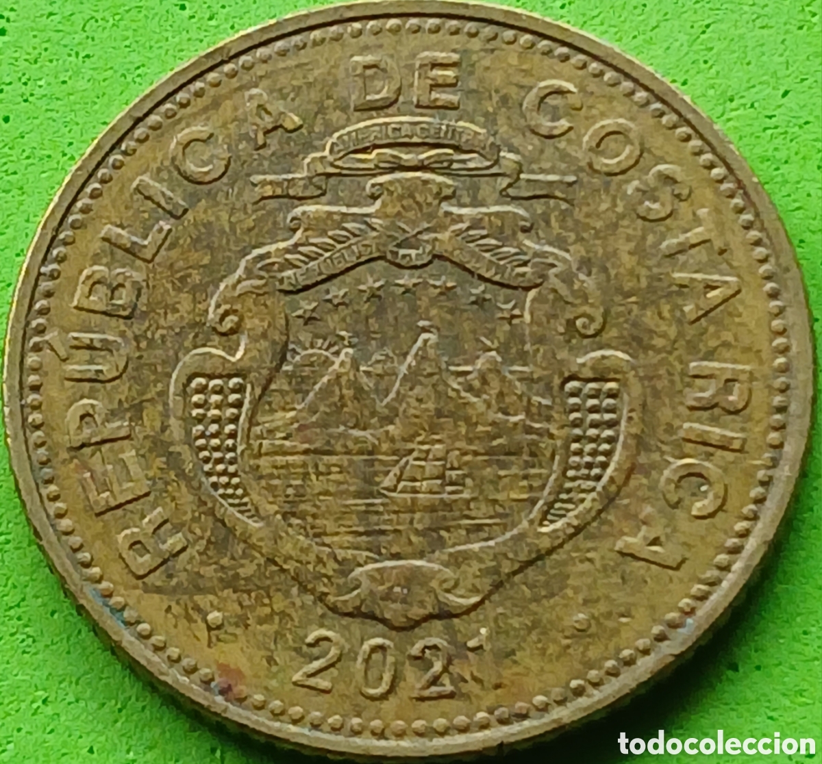 Monedas antiguas de Am&eacute;rica: Costa Rica 100 colones 2021 km#240a poco com&uacute;n