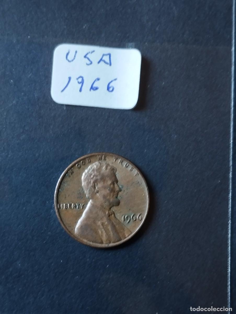 Monedas antiguas de Am&eacute;rica: MONEDA DE USA 1 CENTAVO A&Ntilde;O 1966 - LA DE LA FOTO VER TODOS MIS LOTES