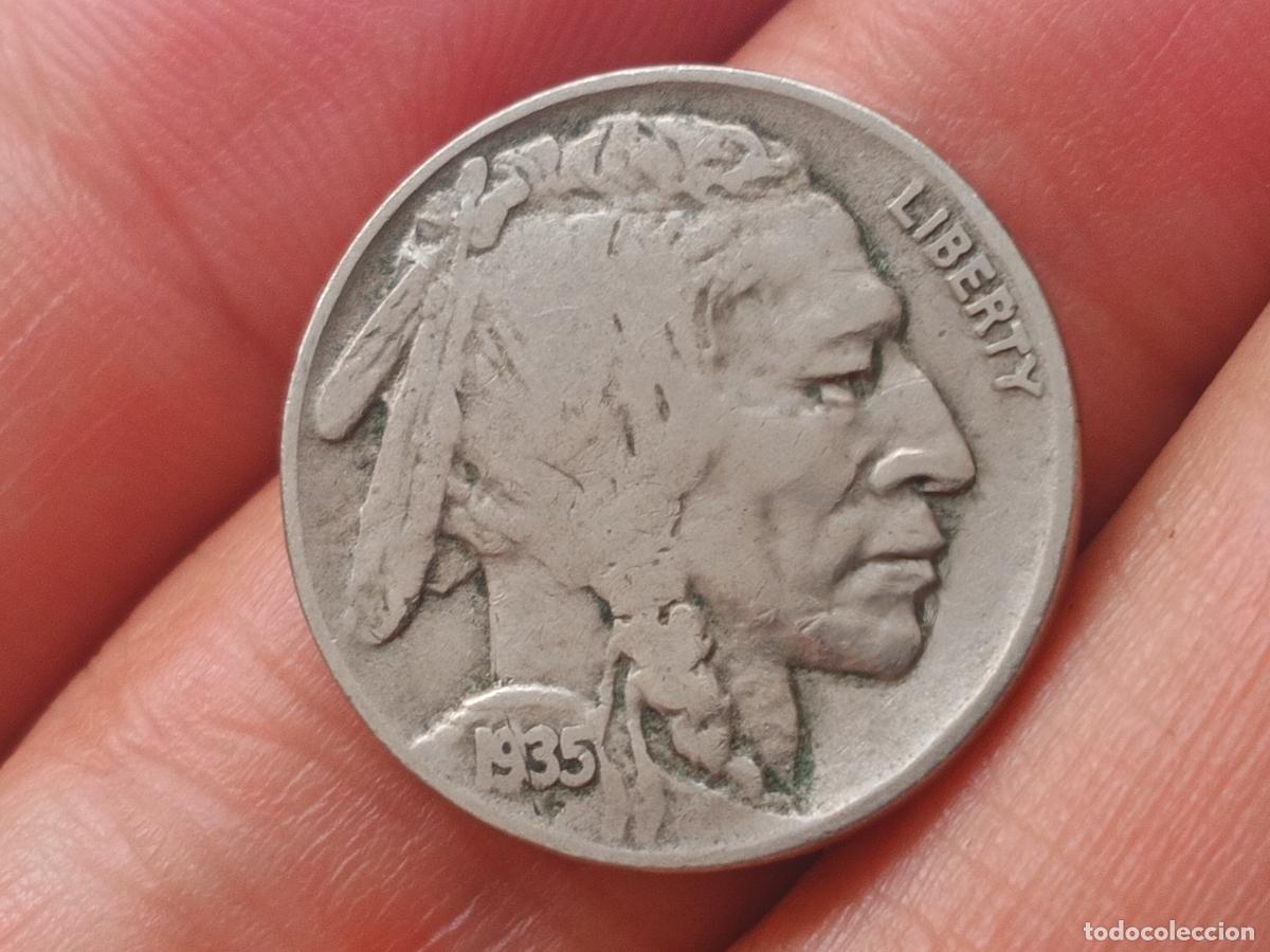 Monedas antiguas de Am&eacute;rica: Estados Unidos, 5 Cents &rdquo;Buffalo Nickel&rdquo; de 1935