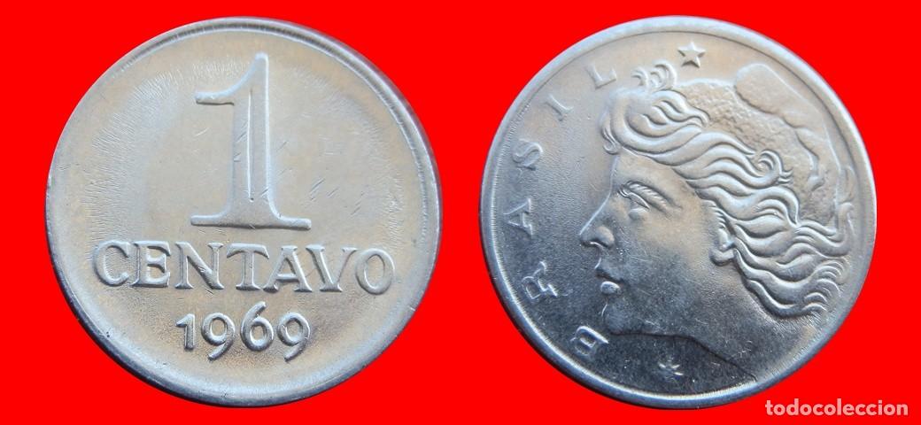 Monedas antiguas de Am&eacute;rica: 1 CENTAVO 1969 BRASIL-151040