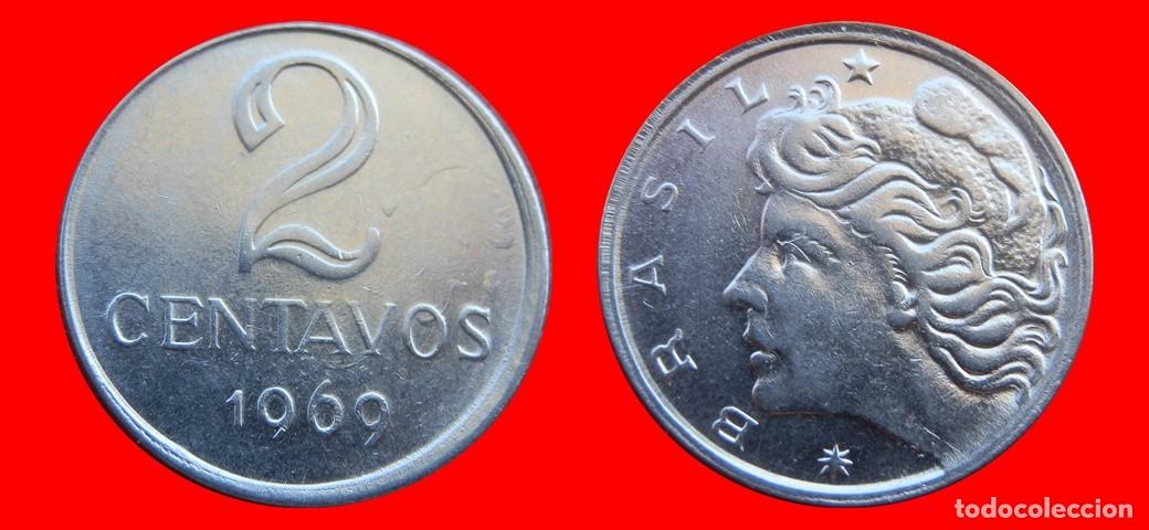 Monedas antiguas de Am&eacute;rica: 2 CENTAVOS 1969 BRASIL-151041