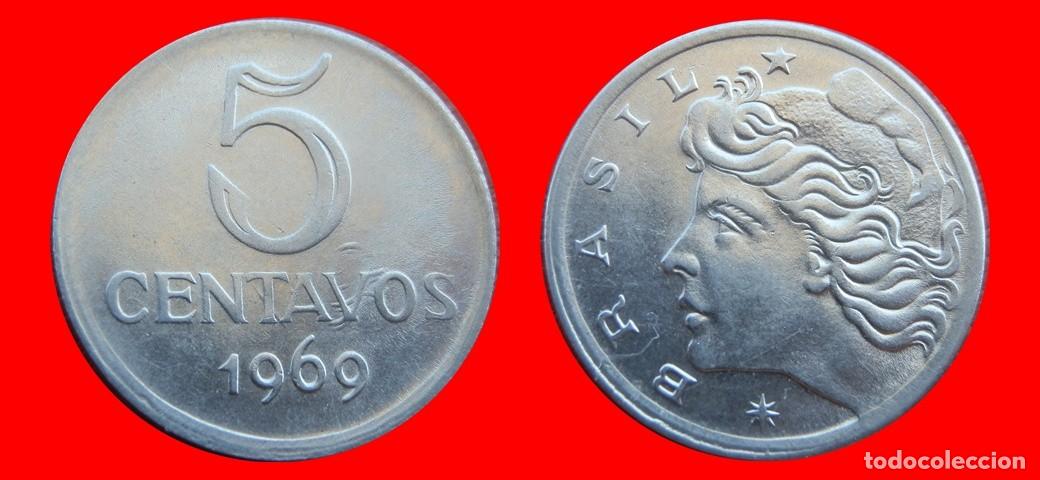 Monedas antiguas de Am&eacute;rica: 5 CENTAVOS 1969 BRASIL-151042