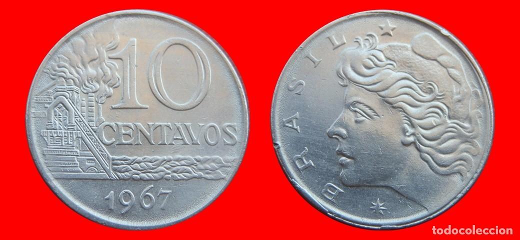 Monedas antiguas de Am&eacute;rica: 10 CENTAVOS 1967 BRASIL-151046