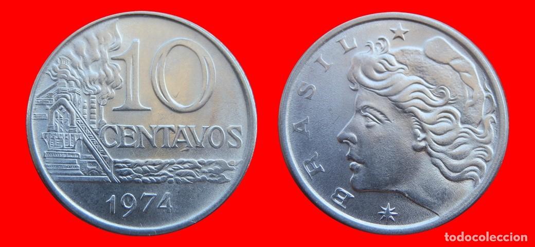 Monedas antiguas de Am&eacute;rica: 10 CENTAVOS 1974 BRASIL-151047