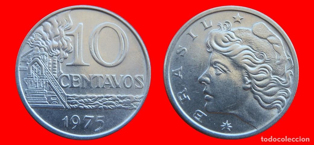 Monedas antiguas de Am&eacute;rica: 10 CENTAVOS 1975 BRASIL-151048