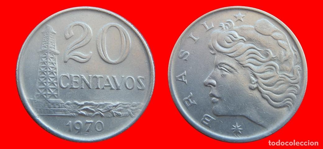 Monedas antiguas de Am&eacute;rica: 20 CENTAVOS 1970 BRASIL-151052