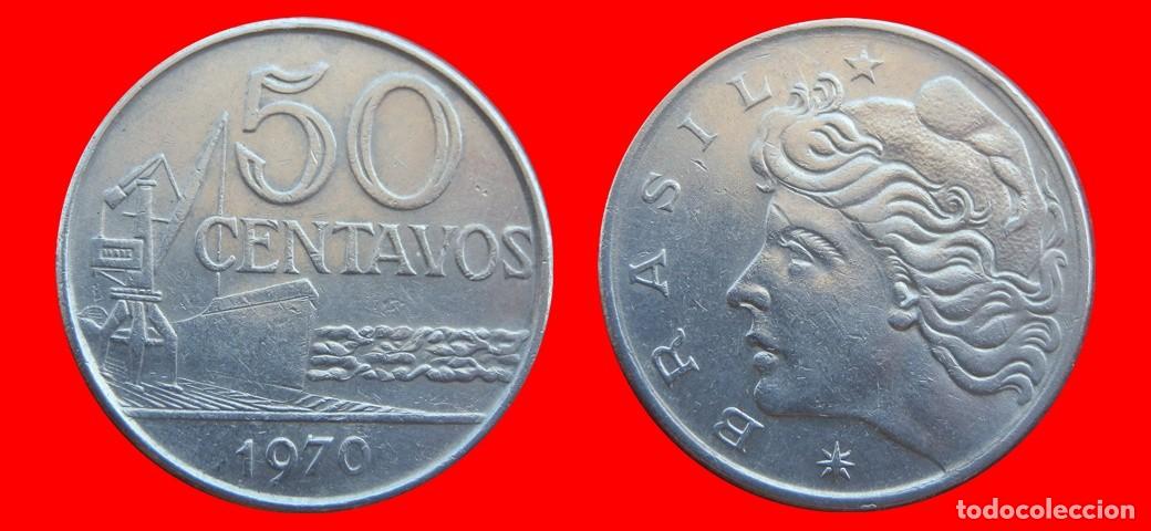 Monedas antiguas de Am&eacute;rica: 50 CENTAVOS 1970 BRASIL-151056