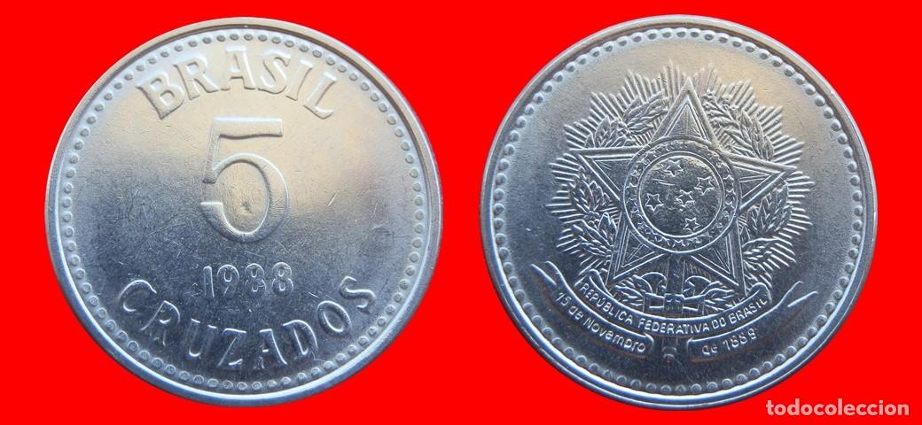 Monedas antiguas de Am&eacute;rica: 5 CRUZADOS 1988 BRASIL-151065