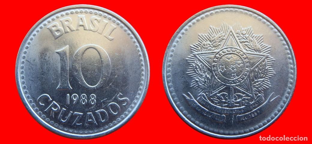 Monedas antiguas de Am&eacute;rica: 10 CRUZADOS 1988 BRASIL-151067