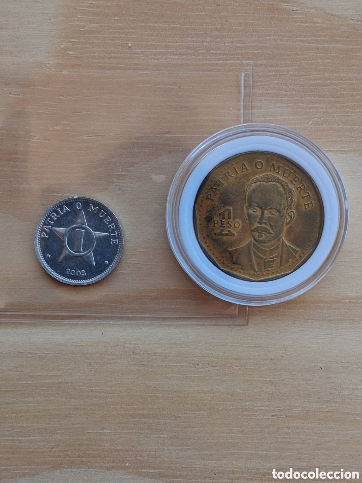 Monedas antiguas de Am&eacute;rica: Monedas Cuba 1 Centavo 2003, 1 Peso 2001 SC