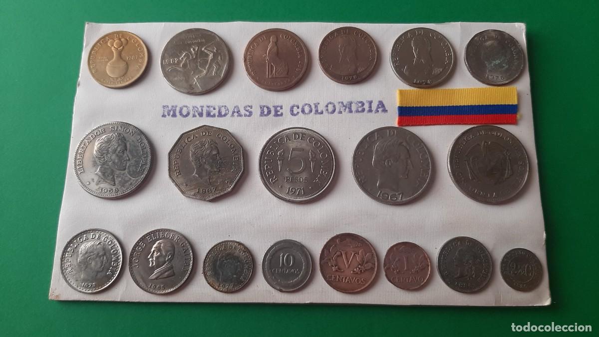Monedas antiguas de Am&eacute;rica: (COLOMBIA) LOTE DE MONEDAS