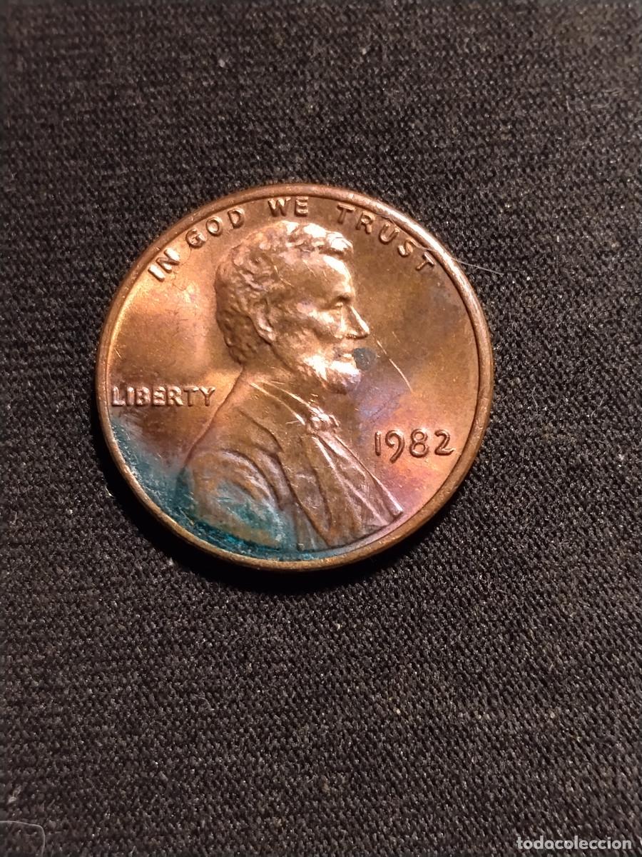Monedas antiguas de Am&eacute;rica: Moneda Estados Unidos &ndash; Lincoln Cent 1982