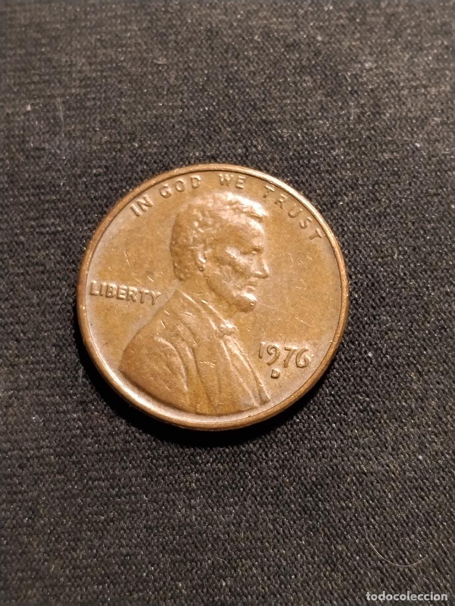 Monedas antiguas de Am&eacute;rica: Moneda Estados Unidos &ndash; Lincoln Cent 1976‑D
