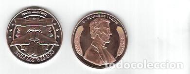 Monedas antiguas de Am&eacute;rica: ESTADOS UNIDO 1 OZ LINCOIN WHEAT PENNY 999 FINE COPPER RAUND