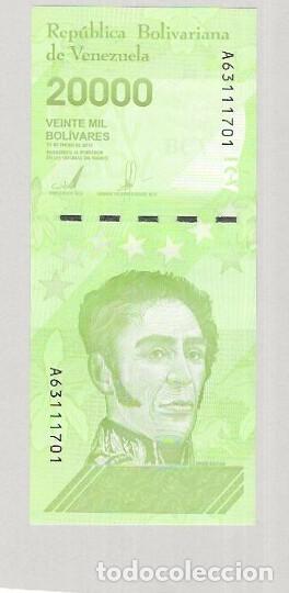 Monedas antiguas de Am&eacute;rica: VENEZUELA UN BILLETE DE 20.000 BOLIVARES A&Ntilde;O 2019 PICK 110