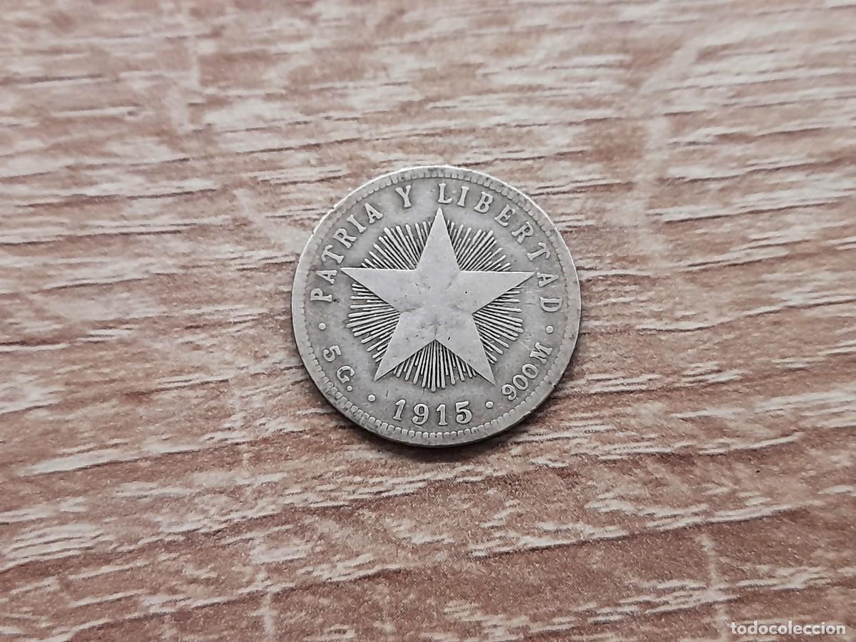 Alte M&uuml;nzen aus Amerika: Cuba, 20 Centavos 1915