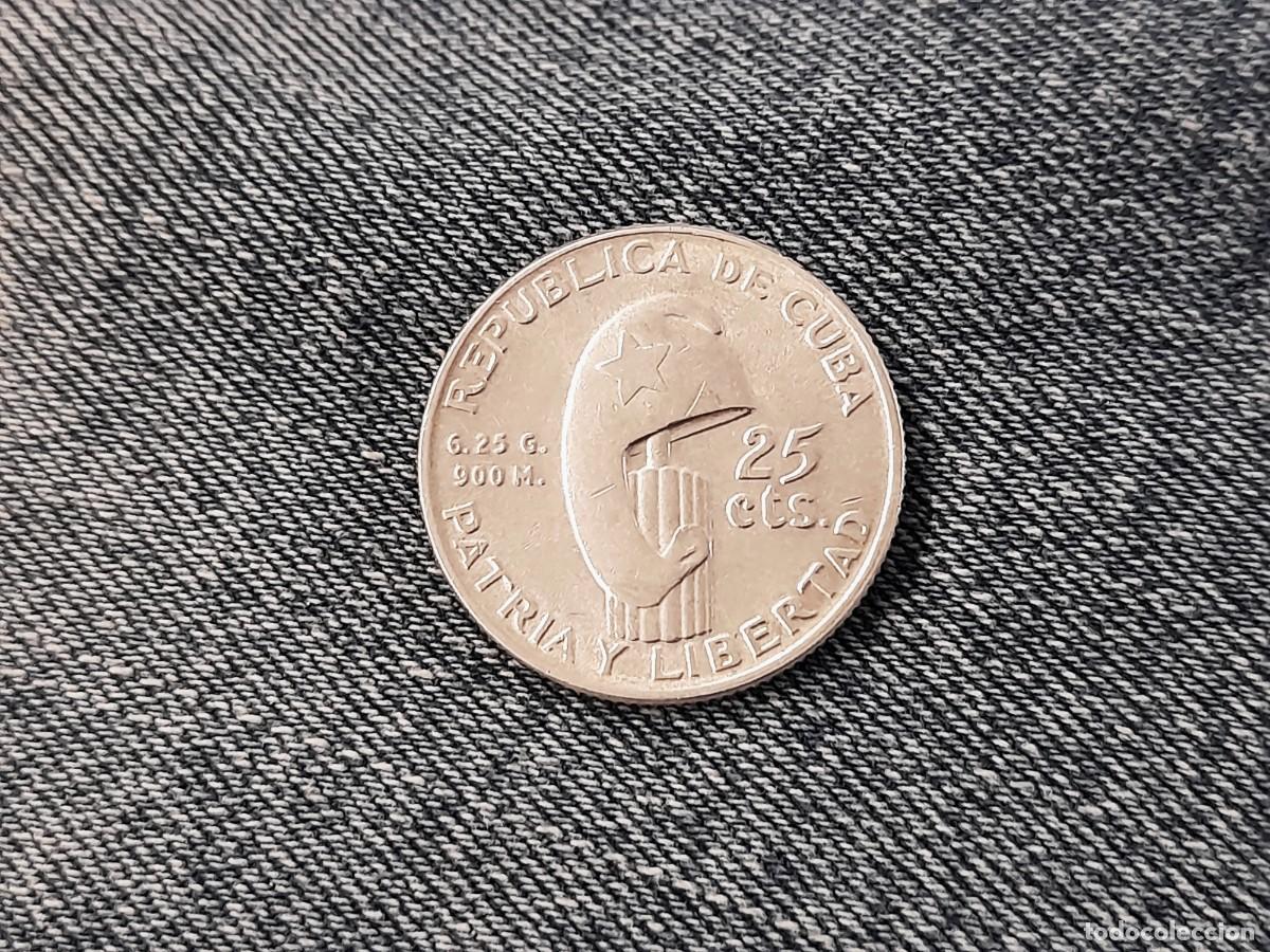 Monete antiche di America: Cuba, 25 Centavos 1953