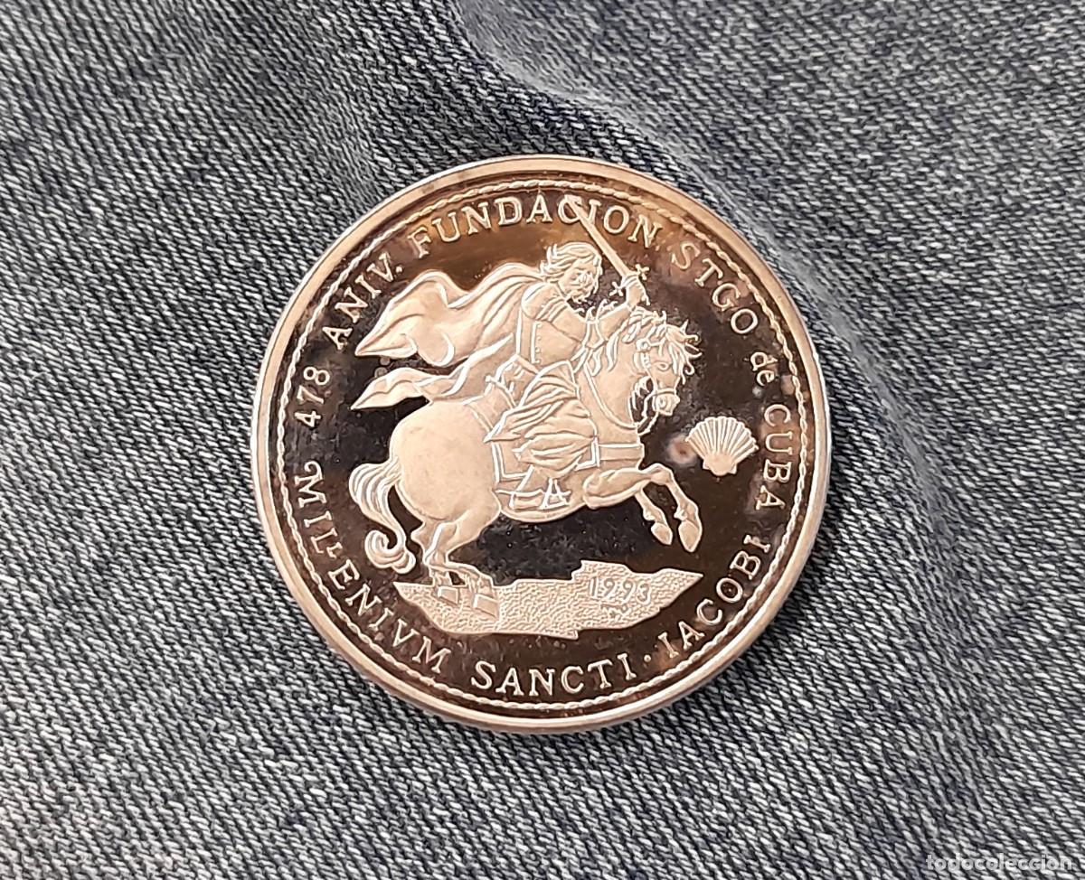 Monedas antiguas de Am&eacute;rica: Cuba, 10 Pesos 1993. 1 Onza Plata Pura