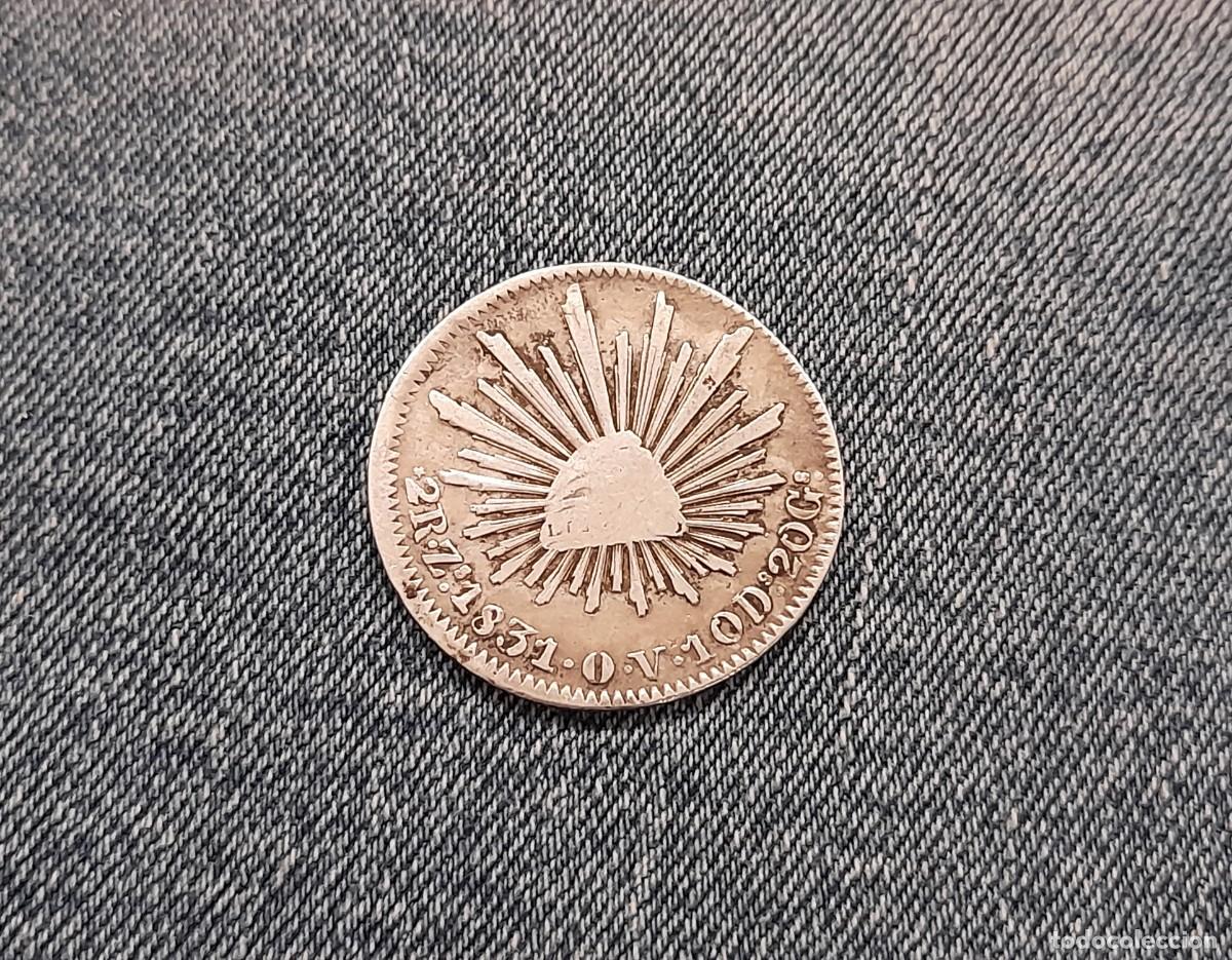 Monedas antiguas de Am&eacute;rica: Mexico, 2 Reales 1831, Zacatecas