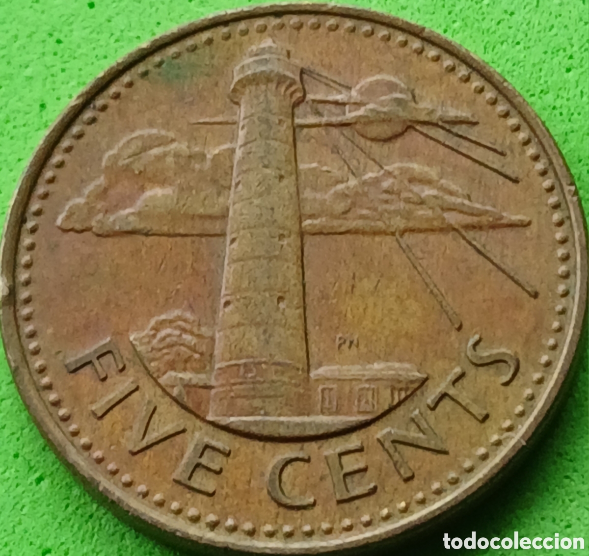 Monedas antiguas de Am&eacute;rica: Barbados 5 cents 1988 km#11