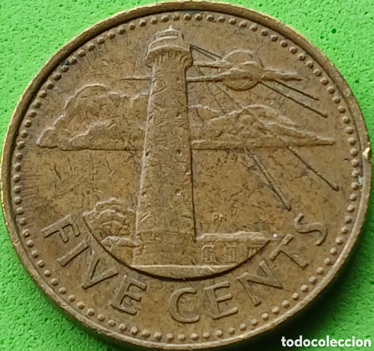 Monedas antiguas de Am&eacute;rica: Barbados 5 cents 1991 km#11
