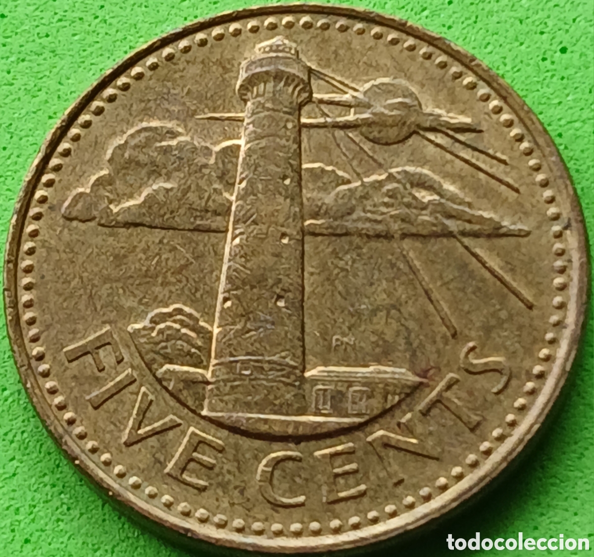 Monedas antiguas de Am&eacute;rica: Barbados 5 cents 1997 km#11
