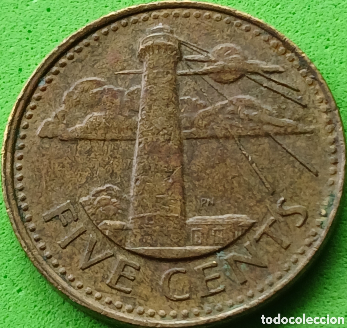 Monedas antiguas de Am&eacute;rica: Barbados 5 cents 1998 km#11