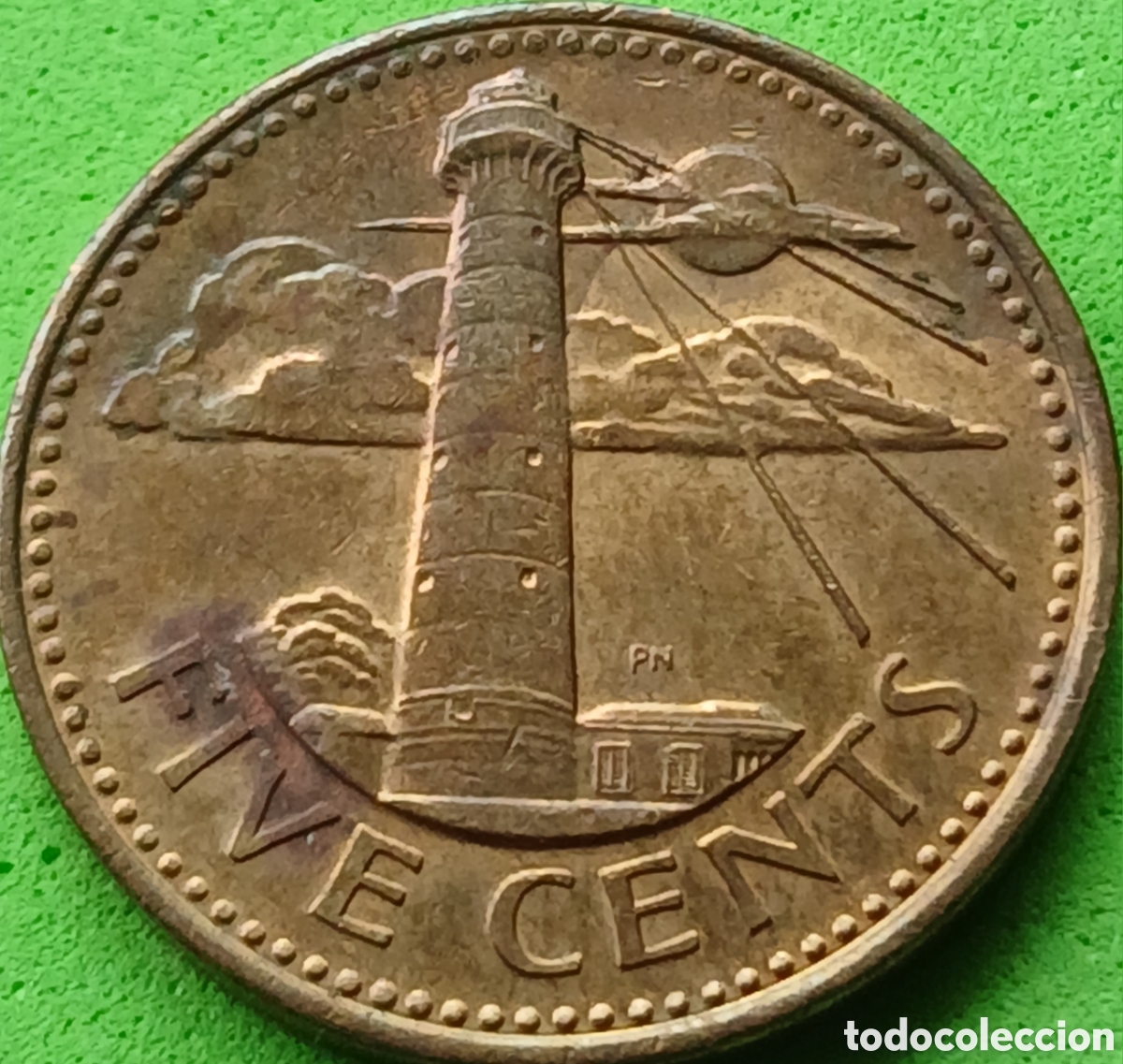 Monedas antiguas de Am&eacute;rica: Barbados 5 cents 2001 km#11