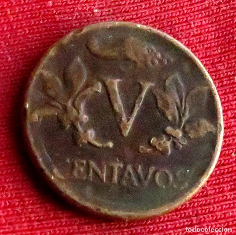 Monedas antiguas de Am&eacute;rica: Colombia 5 centavos 1964