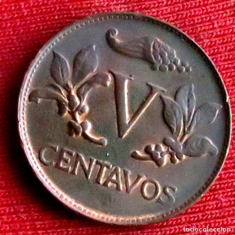 Monedas antiguas de Am&eacute;rica: Colombia 5 centavos 1967