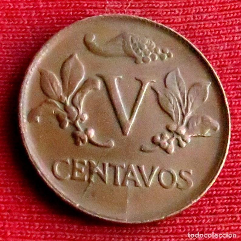 Monedas antiguas de Am&eacute;rica: Colombia 5 centavos 1972