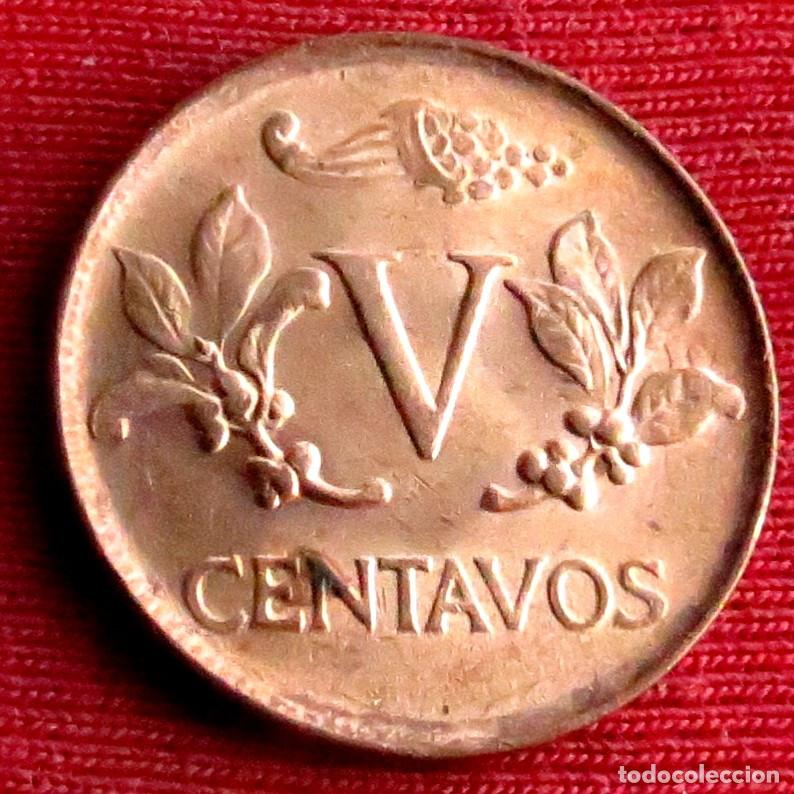 Monedas antiguas de Am&eacute;rica: Colombia 5 centavos 1974
